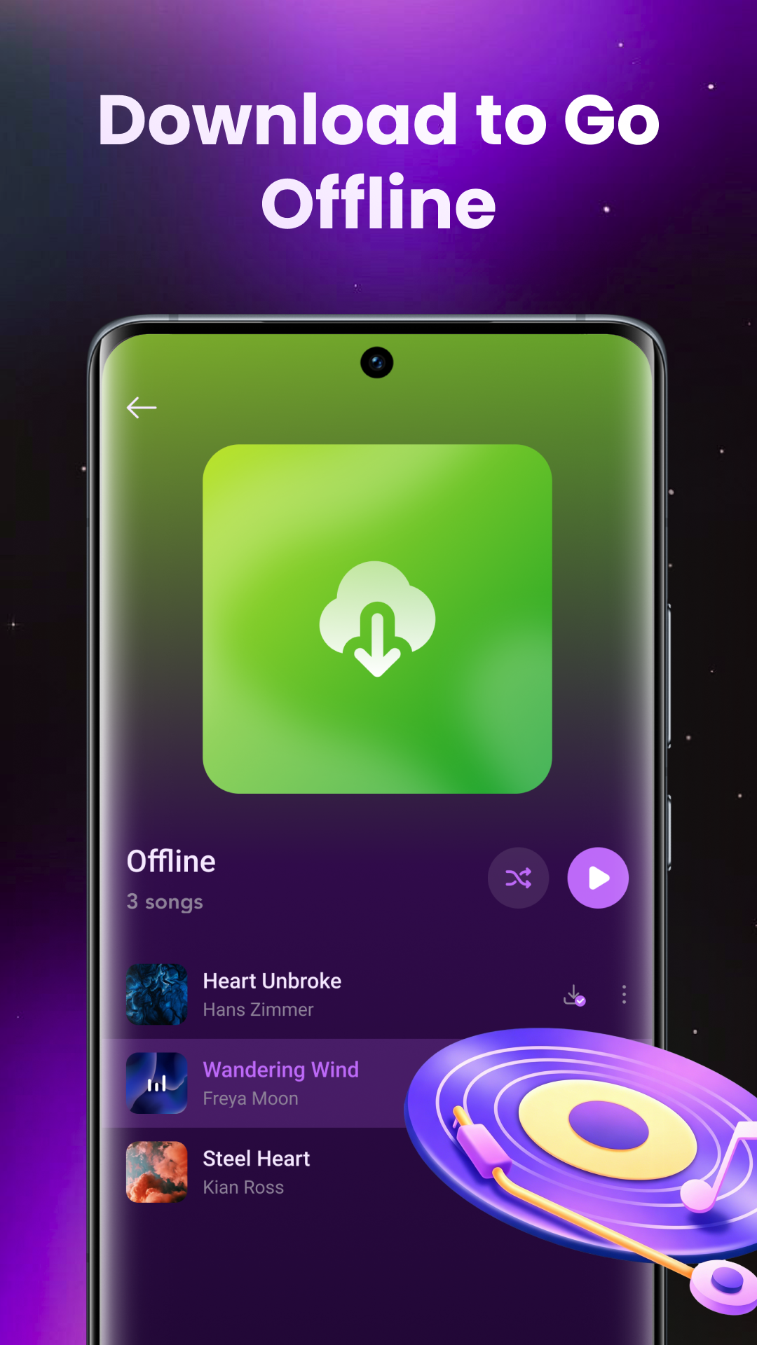 Muse Android playlist screen
