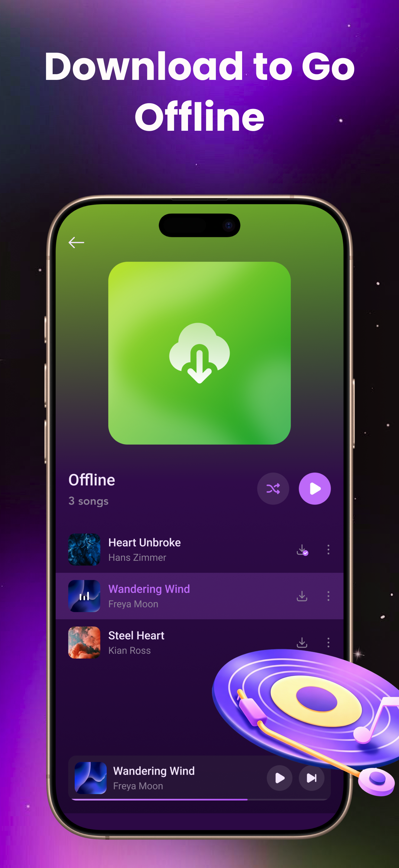 Muse iOS playlist view